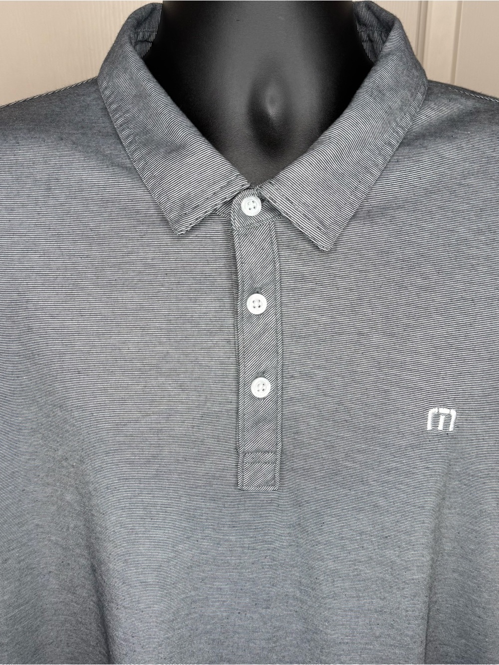 Travis Mathew Men’s XXL Heather Gray Golf Polo 60% Pima Cotton
